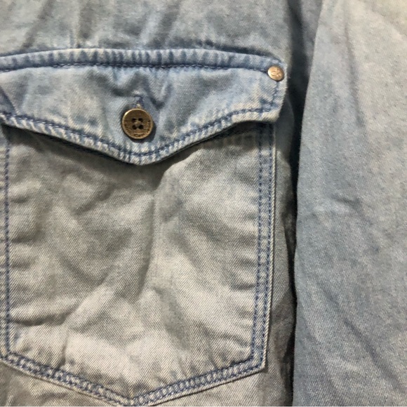 Calvin Klein Button Up Denim Men SZ L - Picture 9 of 12